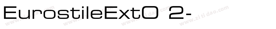 EurostileExtO 2字体转换